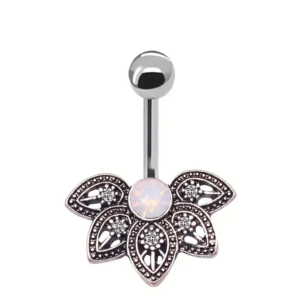 NEW!!! Boutique Antique Silver Belly Button Ring